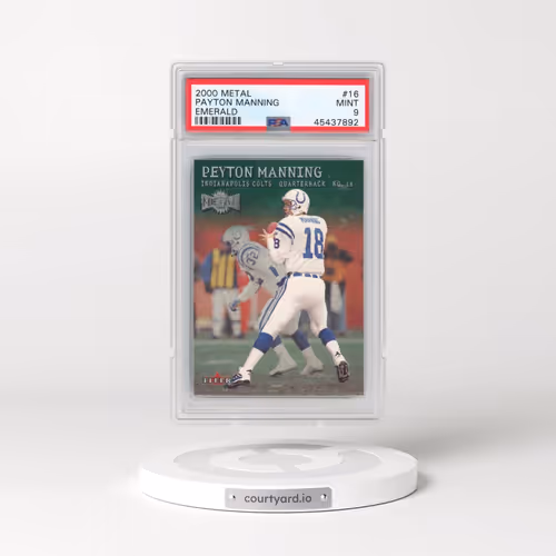 2000 Metal #16 Peyton Manning - Emerald (PSA 9 MINT)