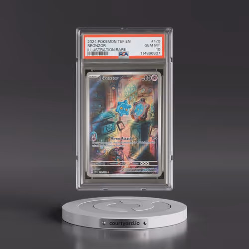 2024 Pokémon Tef EN-Temporal Forces #170 Bronzor - Illustration Rare (PSA 10 GEM MINT)