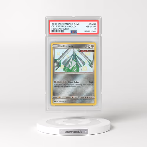 2019 Pokémon Sun & Moon Hidden Fates #SV32 Celesteela - Holo (PSA 10 GEM MINT)
