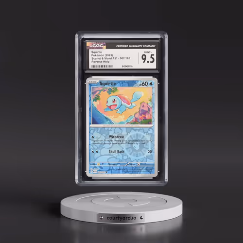 2023 Scarlet & Violet 151 - MEW EN #007/165 Squirtle - Reverse Holo (CGC 9.5 MINT+)