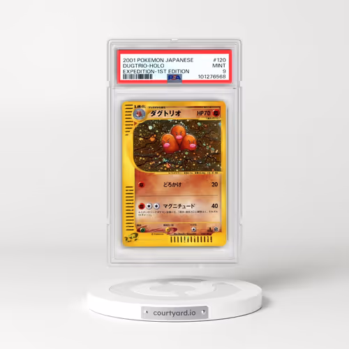 2001 Pokémon Expedition #120 Dugtrio - 1st Edition Holo (PSA 9 MINT)