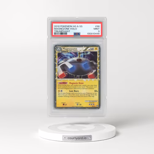 2010 Pokémon Heartgold & Soulsilver Triumphant #96 Magnezone - Holo (PSA 9 MINT)