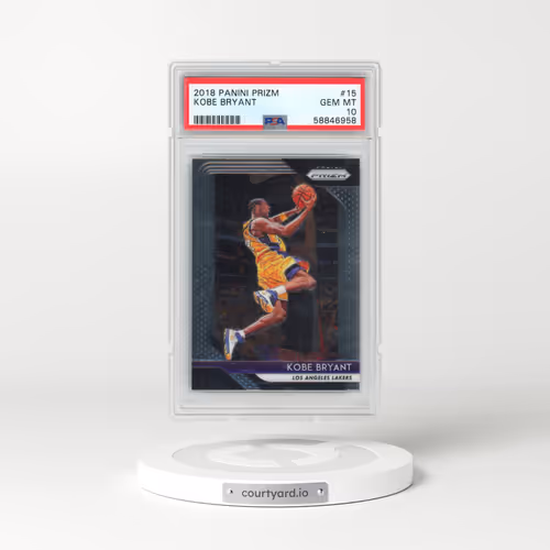 2018 Panini Prizm #15 Kobe Bryant (PSA 10 GEM MINT)