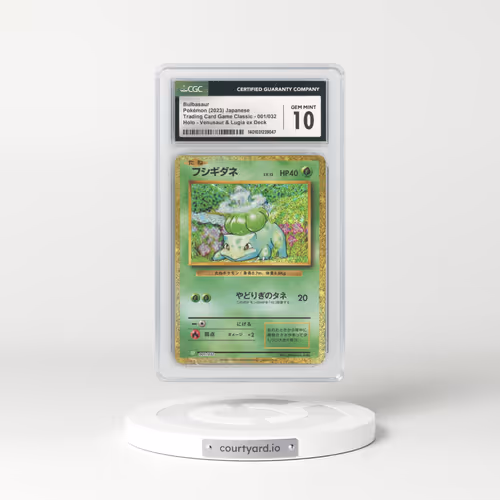 2023 Japanese Trading Card Game Classic #1 Bulbasaur - Holo (CGC 10 GEM MINT)