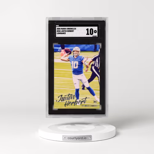 2020 Panini Chronicles #203 Justin Herbert - Luminance (SGC 10 GEM MINT)
