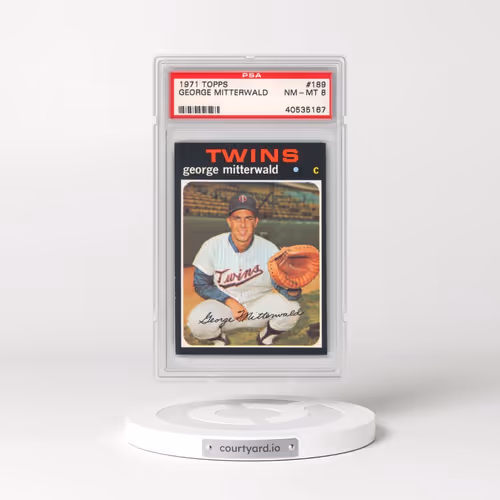 1971 Topps #189 George Mitterwald (PSA 8 NM-MT)