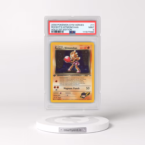2000 Pokémon Gym Heroes #11 Rocket's Hitmonchan - 1st Edition Holo (PSA 9 MINT)