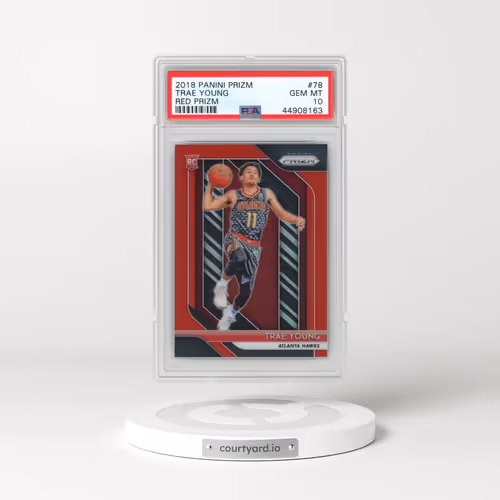 2018 Panini Prizm #78 Trae Young - Red Prizm (PSA 10 GEM MINT)