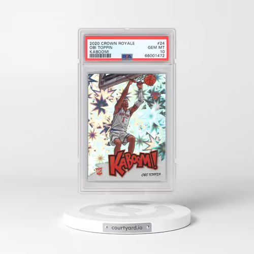 2020 Panini Crown Royale Kaboom! #24 Obi Toppin (PSA 10 GEM MINT)