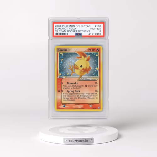 2004 Pokemon EX Team Rocket Returns Torchic-Holo Gold Star 108