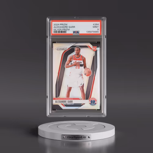 2024 Panini Prizm #264 Alexandre Sarr - Silver Prizm (PSA 9 MINT)
