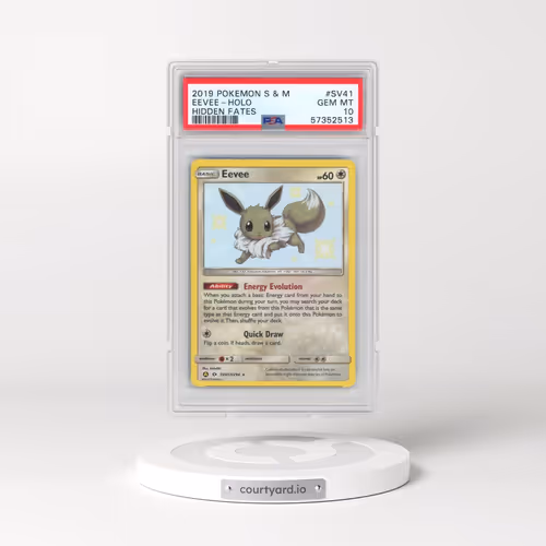 2019 Pokémon Sun & Moon Hidden Fates #SV41 Eevee - Holo (PSA 10 GEM MINT)