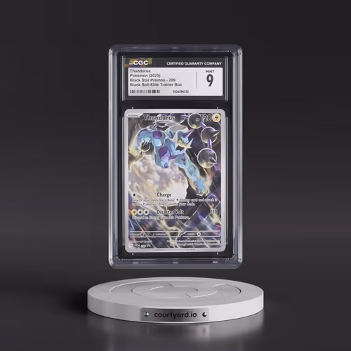 2025 Pokémon Svp EN-SV Black Star Promo #209 Thundurus - Black Bolt Elite Trainer Box (CGC 9 MINT)