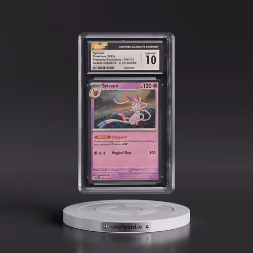 2024 Prismatic Evolutions - PRE EN #040/131 Sylveon - (Cosmos Holo) Costco Exclusive 8-Tin Bundle (C