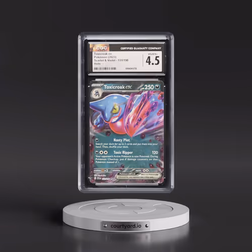 2023 Pokémon Svi EN-Scarlet & Violet #131 Toxicroak EX - Holo (CGC 4.5 VG-EX+)