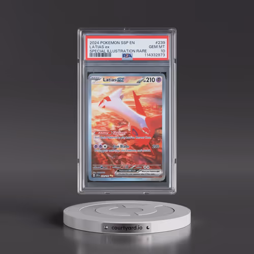 2024 Pokémon Ssp EN-Surging Sparks #239 Latias EX - Holo Special Illustration Rare (PSA 10 GEM MINT)