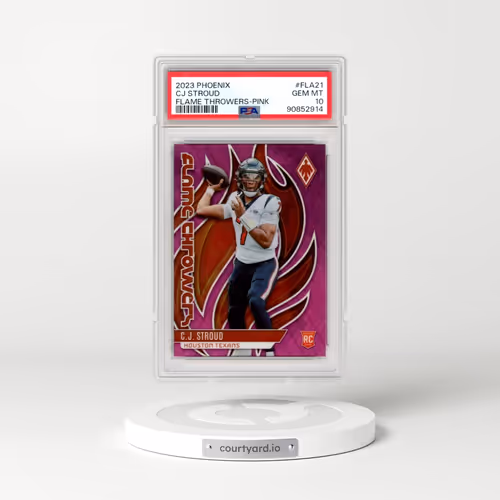 2023 Panini Phoenix Flame Throwers #FLA21 CJ Stroud - Pink (PSA 10 GEM MINT)