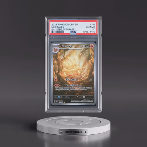 2023 Pokémon Obf EN-Obsidian Flames #199 Ninetales - Illustration Rare (PSA 10 GEM MINT)