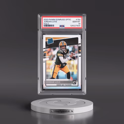 2020 Panini Donruss Optic #154 Jordan Love - Holo (PSA 10 GEM MINT)