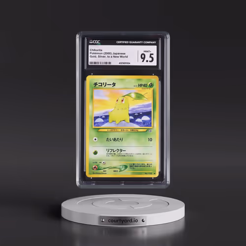 2000 Gold, Silver, to a New World #152 Chikorita - With Rarity Symbol (CGC 9.5 MINT+)