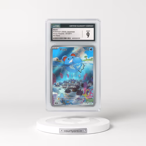 2023 Japanese Snow Hazard #73 Marill - Full Art Holo (CGC 9 MINT)