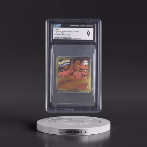 Action Flipz Series 1 (Artbox) - English #R12 Paras - Chromium Stickers (CGC 9 MINT)