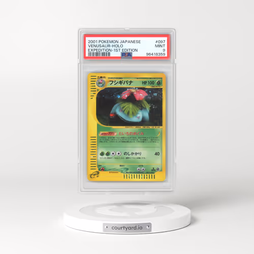 2001 Pokémon Expedition #097 Venusaur - 1st Edition Holo (PSA 9 MINT)