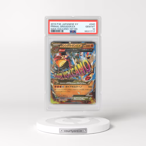 2014 Pokémon XY Gaia Volcano #040 Primal Groudon EX - 1st Edition Holo (PSA 10 GEM MINT)