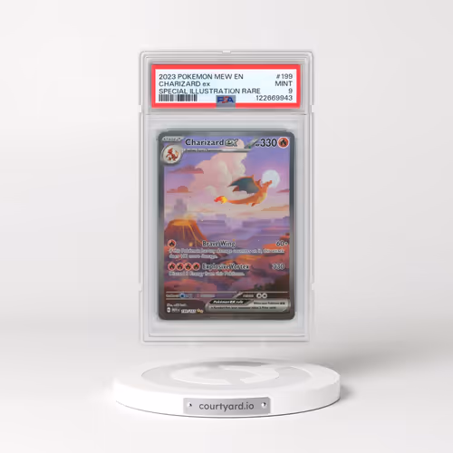 2023 Pokémon Mew EN-151 #199 Charizard EX - Holo Special Illustration Rare (PSA 9 MINT)