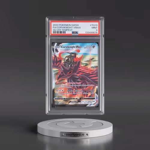 2022 Pokémon Sword & Shield Silver Tempest #TG19 Corviknight Vmax - Full Art (PSA 9 MINT)
