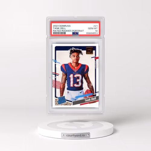 2023 Panini Donruss Rated Rookies Portrait #21 Tank Dell (PSA 10 GEM MINT)