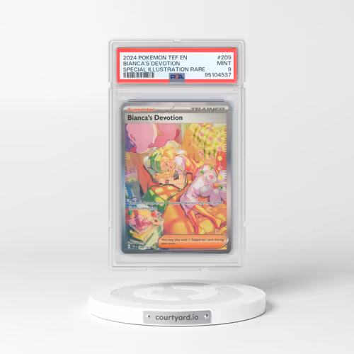 2024 Pokémon Tef EN-Temporal Forces #209 Bianca's Devotion - Special Illustration Rare (PSA 9 MINT)