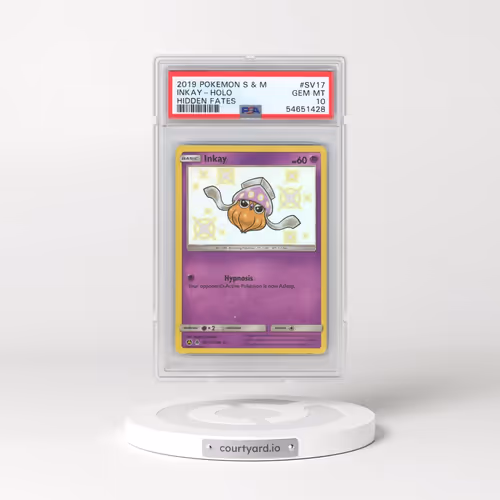 2019 Pokémon Sun & Moon Hidden Fates #SV17 Inkay - Holo (PSA 10 GEM MINT)