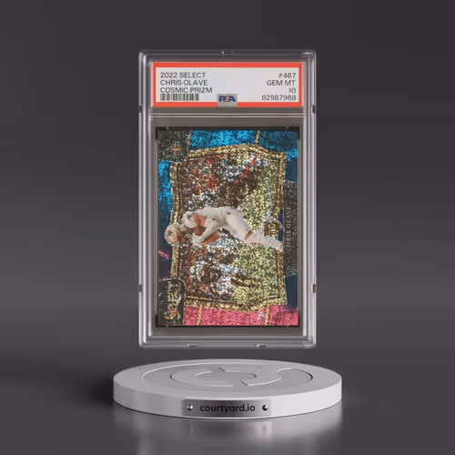 2022 Panini Select #467 Chris Olave - Cosmic Prizm (PSA 10 GEM MINT)