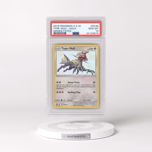 2019 Pokémon Sun & Moon Hidden Fates #SV45 Type: Null - Holo (PSA 10 GEM MINT)