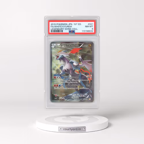 2015 Pokémon Legendary Shine Collection #021 White Kyurem - 1st Edition Full Art (PSA 8 NM-MT)