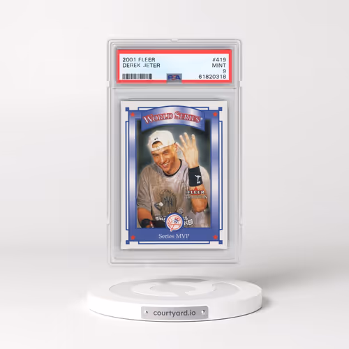 2001 Fleer #419 Derek Jeter (PSA 9 MINT)