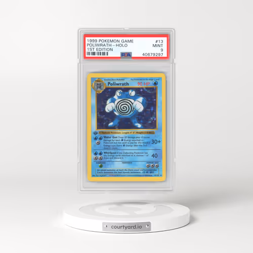 1999 Pokémon Game #13 Poliwrath - 1st Edition Holo (PSA 9 MINT)