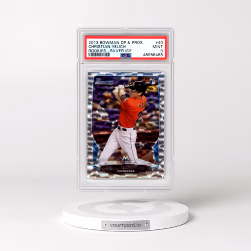 2013 Bowman Draft Picks & Prospects Rookies #40 Christian Yelich - Silver Ice (PSA 9 MINT)