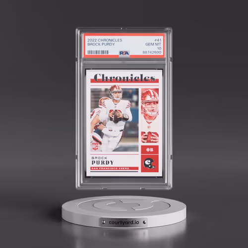 2022 Panini Chronicles #41 Brock Purdy (PSA 10 GEM MINT)