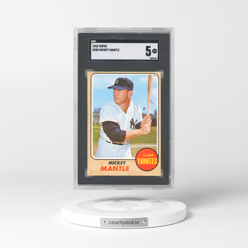 1968 Topps #280 Mickey Mantle (SGC 5 EX)