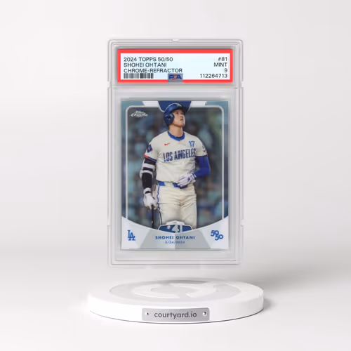 2024 Topps 50/50 Shohei Ohtani #81 Shohei Ohtani - Chrome-Refractor (PSA 9 MINT)