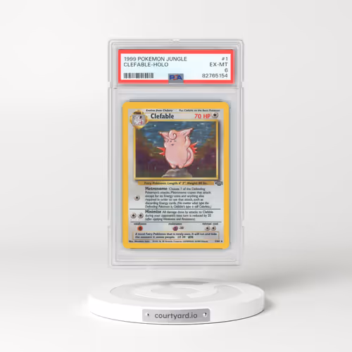 1999 Pokémon Jungle #1 Clefable - Holo (PSA 6 EX-MT)