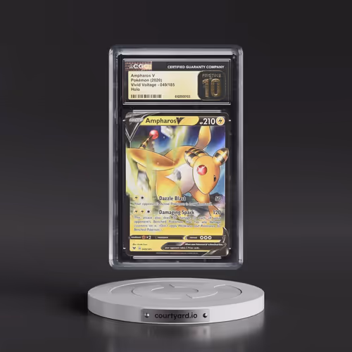 2020 Vivid Voltage #049/185 Ampharos V - Holo (CGC 10 PRISTINE)