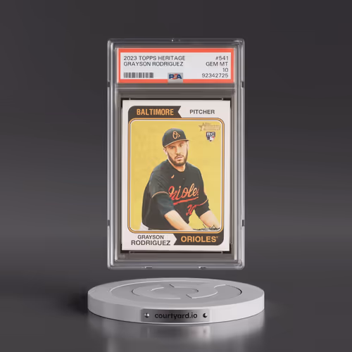 2023 Topps Heritage #541 Grayson Rodriguez (PSA 10 GEM MINT)