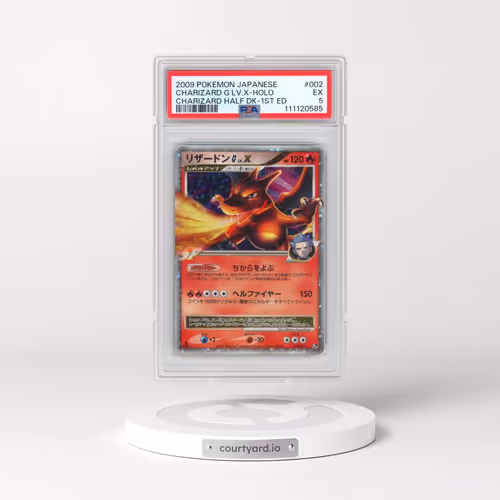 2009 Pokémon Charizard Half Deck #002 Charizard G LV.X - 1st Edition Holo (PSA 5 EX)