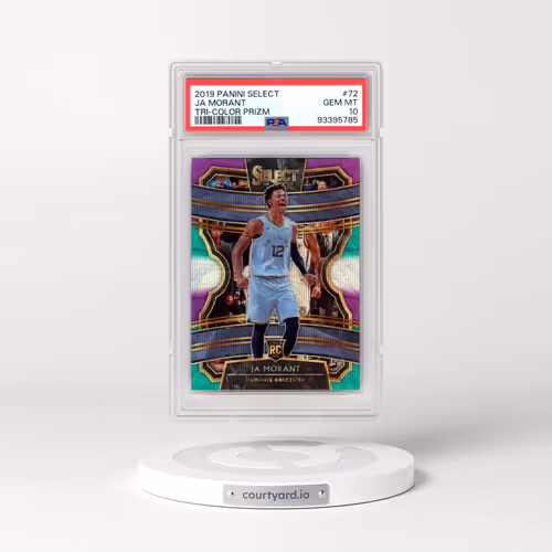 2019 Panini Select #72 Ja Morant - Tri-Color Prizm (PSA 10 GEM MINT)