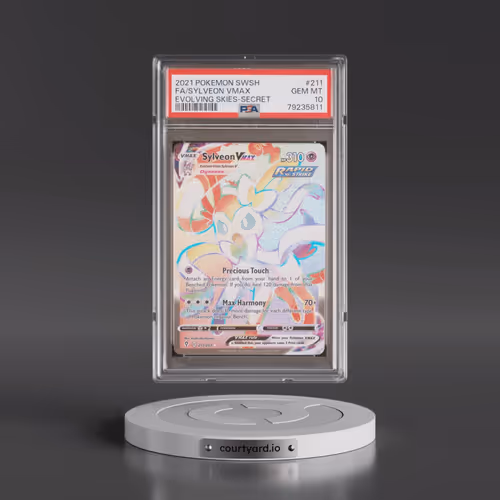 2021 Pokémon Sword & Shield Evolving Skies #211 Sylveon Vmax - Full Art Secret (PSA 10 GEM MINT)