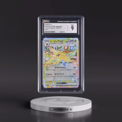 2024 High Class Pack: Terastal Fest ex - sv8a #003/187 Leafeon ex - Holo (CGC 9 MINT)