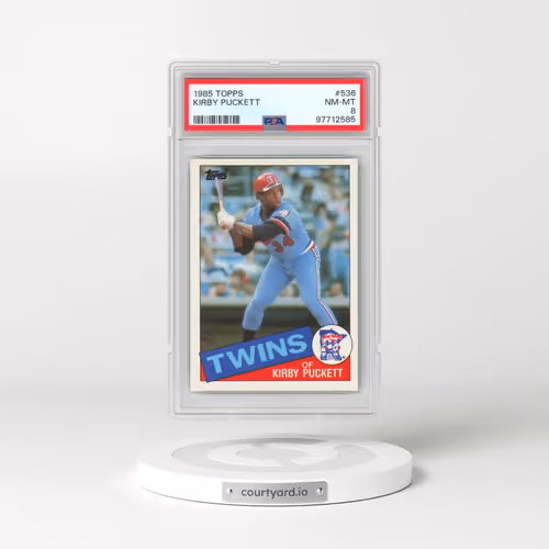 1985 Topps #536 Kirby Puckett (PSA 8 NM-MT)